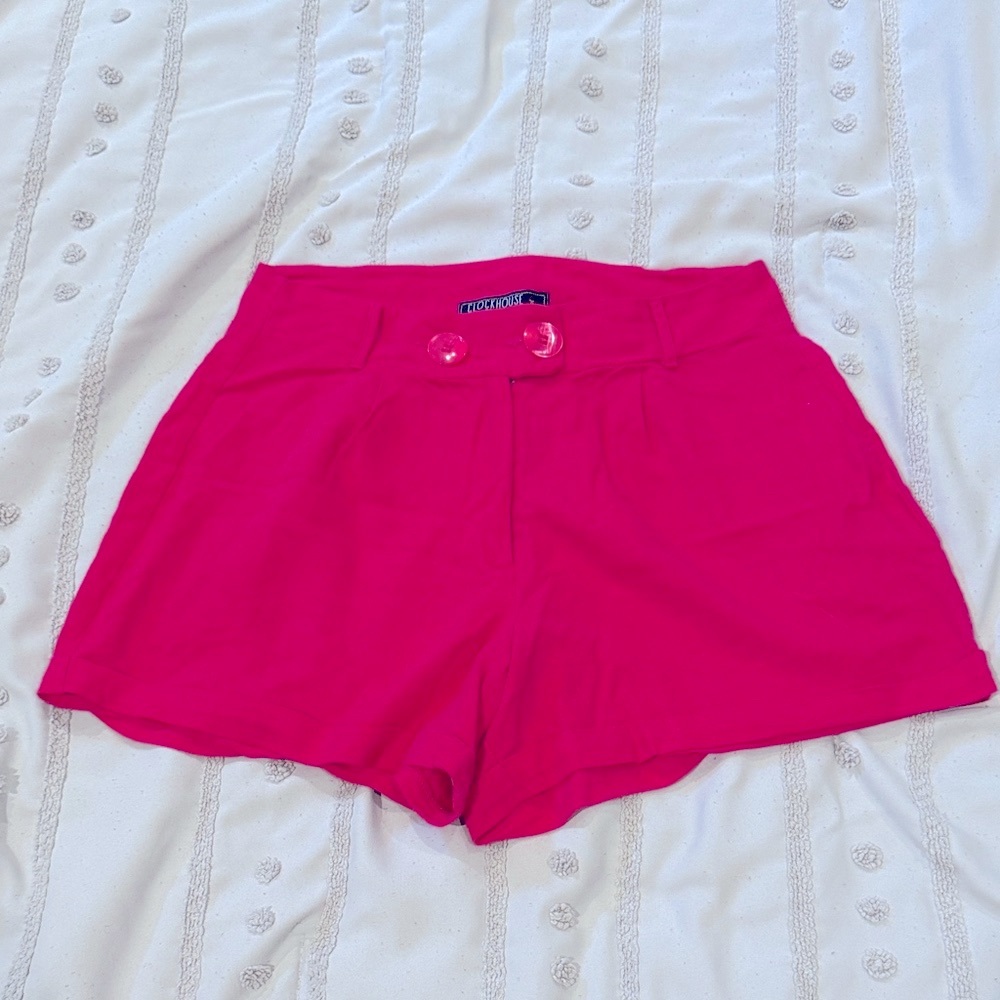 Clockhouse Hot Pink Linen Women's Shorts Preloved Size XS